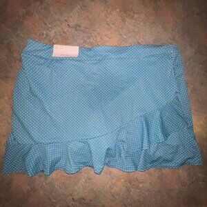 Lady Hagen‎ XXL Ruffle Skort Blue Geometric Pattern